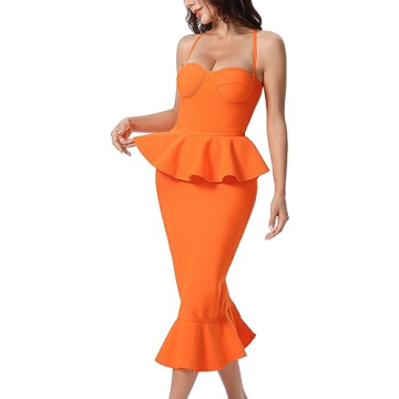 baicpo Elegant Midi Bodycon Dress for Women - Stylish & Comfortable