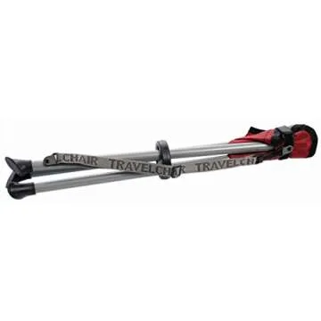 Travel Chair Slacker Tripod Chair for Camping, Lightweight Chair, Adjustable Carry Strap for Easy Transport | Oversized Duck Feet for Improved Stability | Perfect for Outdoor Adventures (Blue)