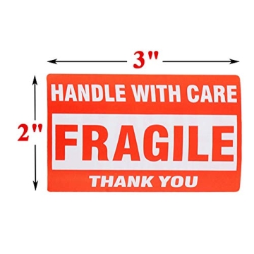 Fragile Stickers - 500 Labels for Safe Shipping