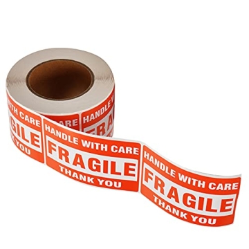 Fragile Stickers - 500 Labels for Safe Shipping