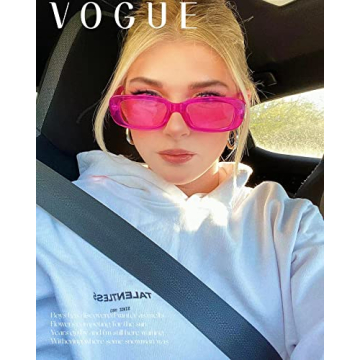 BOJOD Trendy UV400 Purple Rectangle Sunglasses