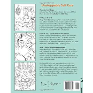 Unstoppable Self Care for Black Women Coloring Book: Empowering Women Thru Spiritual and Emotional S...