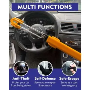 Dodomes Steering Wheel Lock - Secure Your Vehicle Today!