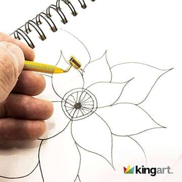 KINGART Fine Line Painting Pen Set of 2 Sizes