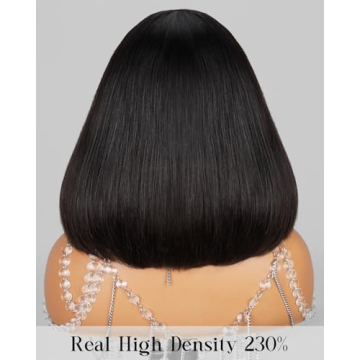 MEGALOOK 230% Density Bob Wig - Glueless & Natural