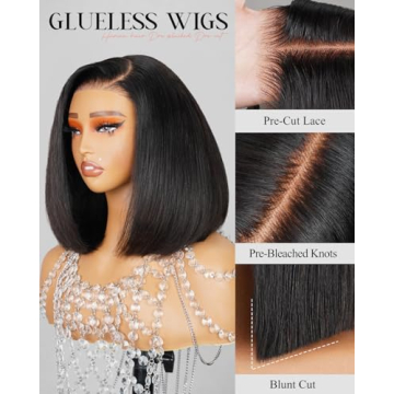 MEGALOOK 230% Density Bob Wig - Glueless & Natural