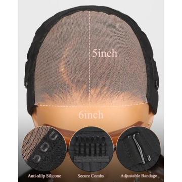 MEGALOOK 230% Density Bob Wig - Glueless & Natural