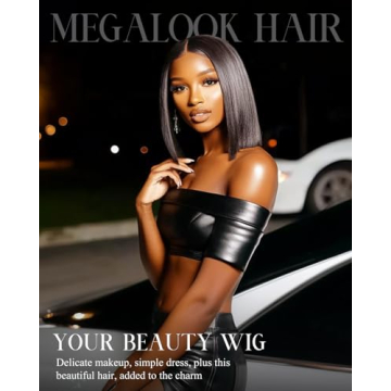MEGALOOK 230% Density Bob Wig - Glueless & Natural
