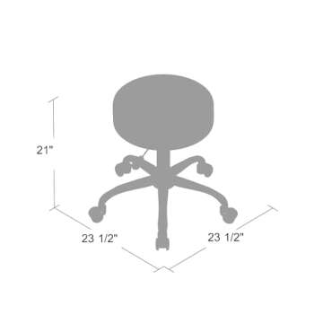 Boss Be Well Armless Medical Spa Stool - Durable & Adjustable
