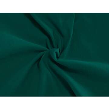 MUXXN Women's Vintage 1940s Scoop Neck Belt Waist Bodycon Dress(L Dark Green)