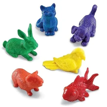 Learning Resources Domestic Pets Counters - Fun Counting and Sorting Toy Set of 72