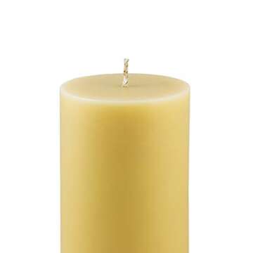 Beeswax Candles 100% Pure Handmade Natural for Gift Home Décor | Non-Toxic Air Purifying Biodegrada...
