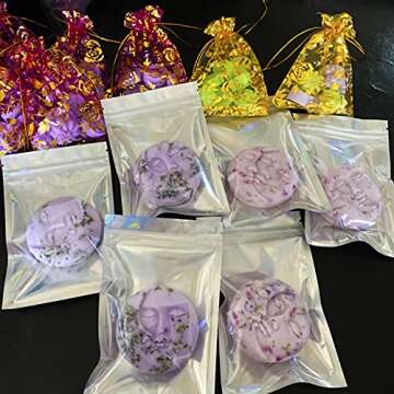 2 Pcs Silicone Soap Molds, Sun & Moon Face Soap Molds for Soap Making, Bath Bomb Molds for Bath Bomb, Chocolate, Candle, Valentine Wedding Gift