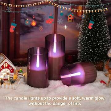 Kakoya Flameless Candles Set with Remote and Timers
