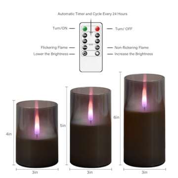 Kakoya Flameless Candles Set with Remote and Timers