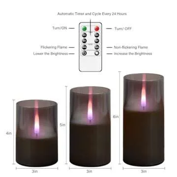 Kakoya Flameless Candles Set with Remote and Timers
