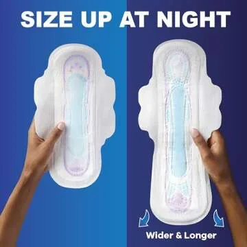Always Ultra Thin Feminine Pads For Women, Size 2 Long Super Absorbency, With Wings, Unscented, 58 Count