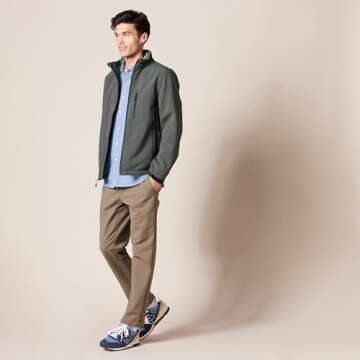 Amazon Essentials Men's Softshell Jacket - Water-Resistant Comfort