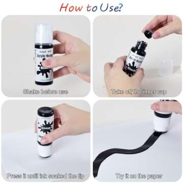 HOMY ARTY Acrylic Paint Markers - Jumbo 18mm Permanent Markers