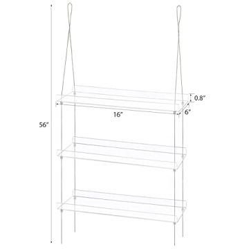 Sumerflos 3-Tier Acrylic Plant Shelves for Indoor Windows