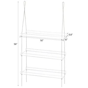 Sumerflos 3-Tier Acrylic Plant Shelves for Indoor Windows