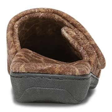 Vionic Women’s Gemma Mule Slipper - Comfortable Spa House Slippers that include Three-Zone Comfort with Orthotic Insole Arch Support, Soft House Shoes for Ladies