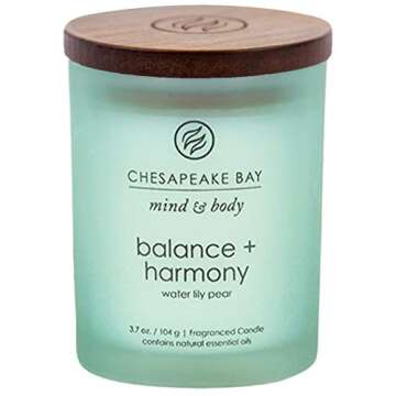 Chesapeake Bay Candle Peace + Tranquility, Balance + Harmony, Serenity + Calm Scented Candle Gift Set, Small Jar (3-Pack), Assorted