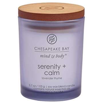 Chesapeake Bay Candle Peace + Tranquility, Balance + Harmony, Serenity + Calm Scented Candle Gift Set, Small Jar (3-Pack), Assorted