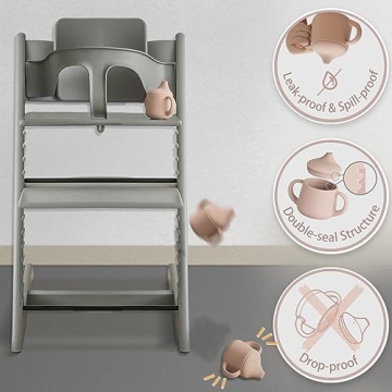 Moonkie Silicone Baby Sippy Cups | 3 Stages Transition Cup