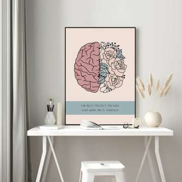 Mental Health Awareness Poster - Promote Wellbeing Today