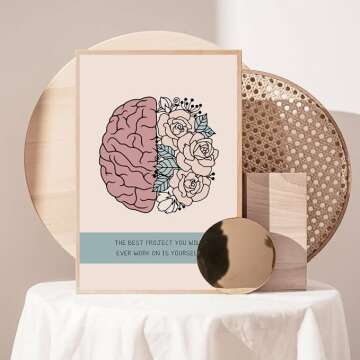 Mental Health Awareness Poster - Promote Wellbeing Today