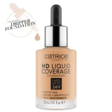 Catrice HD Liquid Coverage Foundation - Flawless, Natural Finish