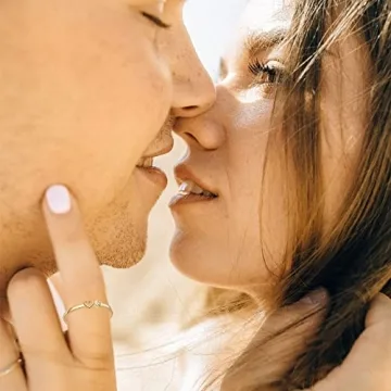 Stylish Honsny 8PCS Gold Plated Stacking Rings for Women