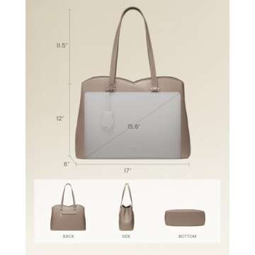 LOVEVOOK Teacher Tote for Women - Stylish Work & Laptop Bag