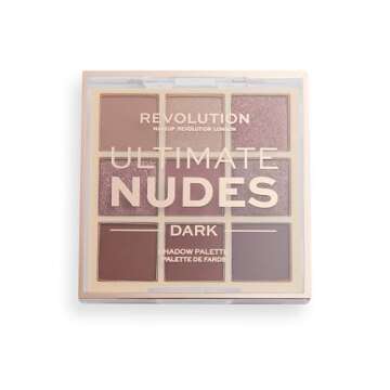 Makeup Revolution Ultimate Nudes Eyeshadow Palette - Dark, 8.1g