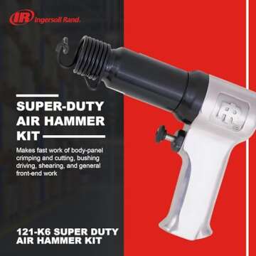 Ingersoll Rand 121-K6 Super Duty Air Hammer Kit with 6 PC Chisel Set