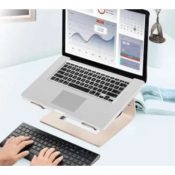 Orionstar Aluminum Laptop Riser for Mac 10-15.6 Inch