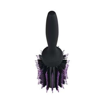 Wet Brush Volumizing Round Brush for Fine to Medium Hair - Salon Blow-Out, Less Pain & Breakage, Lig...