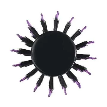 Wet Brush Volumizing Round Brush for Fine to Medium Hair - Salon Blow-Out, Less Pain & Breakage, Lightweight Boar Bristle Detangles & Removes Knots