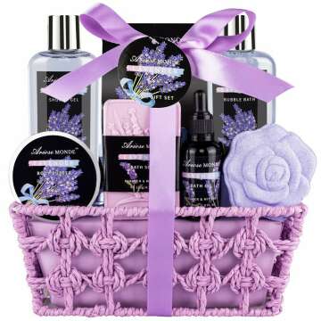 Lavender Spa Bath Gift Set for Women – Relax & Unwind