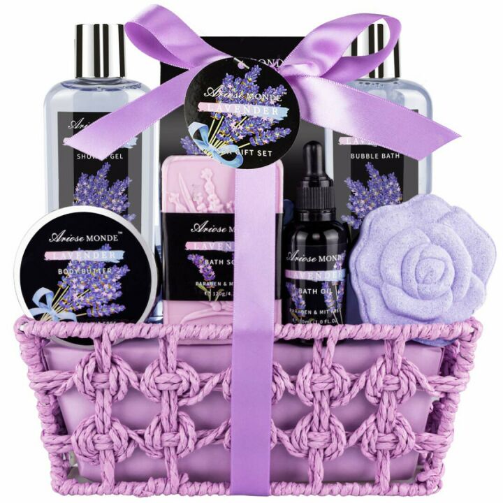 Lavender Spa Bath Gift Set for Women – Relax & Unwind