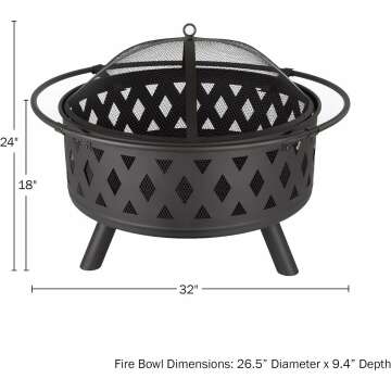 32-Inch Outdoor Fire Pit Set - Perfect for Gatherings
