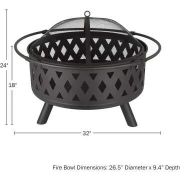 32-Inch Outdoor Fire Pit Set - Perfect for Gatherings