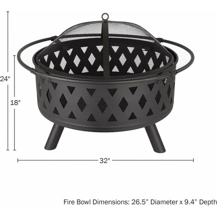 32-Inch Outdoor Fire Pit Set - Perfect for Gatherings