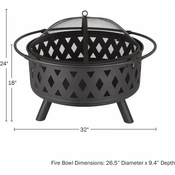 32-Inch Outdoor Fire Pit Set - Perfect for Gatherings