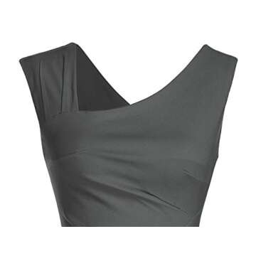 MUXXN Women's Sleeveless Tea Length Evening Dress - Elegant & Comfortable