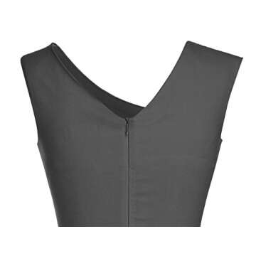 MUXXN Women's Sleeveless Tea Length Evening Dress - Elegant & Comfortable