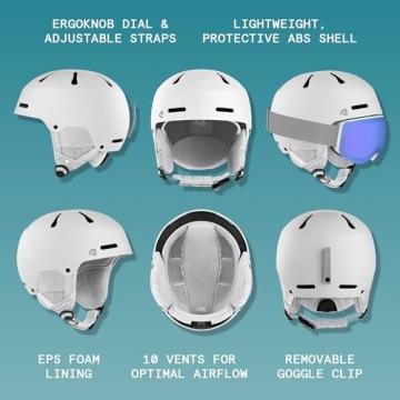Retrospec Comstock Ski Helmet for All Ages - Adjustable Fit
