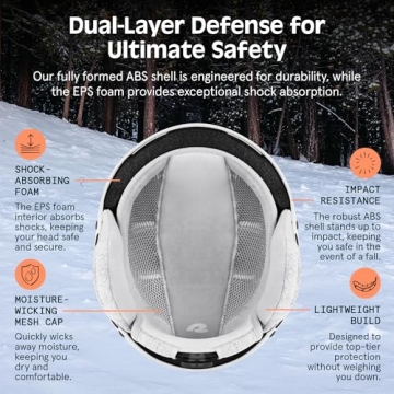 Retrospec Comstock Ski Helmet for All Ages - Adjustable Fit