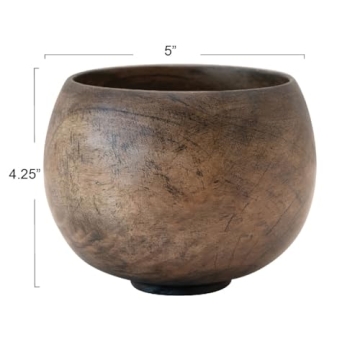 Elegant Creative Co-Op Mango Wood Bowl for All Occasions